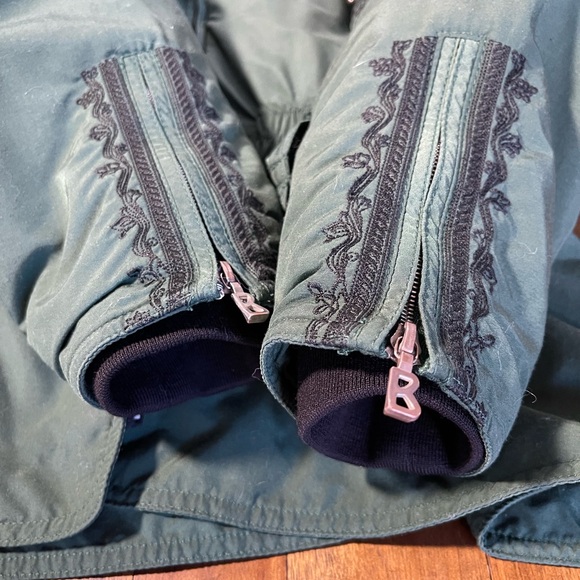 Bogner green ski jacket vintage belted - Picture 6 of 15